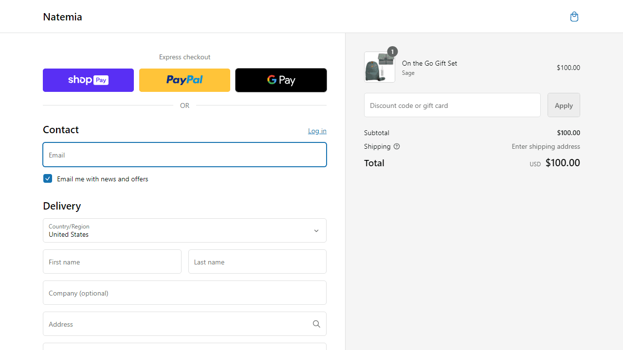 How to apply Natemia coupon code